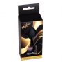 Korek analny silikonowy MyLove Toys czarny z diamentem średni 8 cm - 3