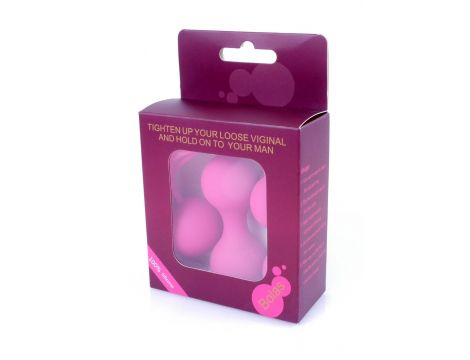 Kulki-Silicone Kegal Balls Set - Pink - 3