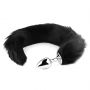 Korek analny z puszystym ogonem lisa HeavyFun czarny XL - 5