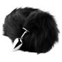 Korek analny z puszystym ogonem lisa HeavyFun czarny XL - 6