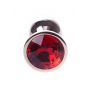 Biżuteria analna stalowa z diamentem MyLove Toys czerwona 7 cm - 3