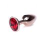 Biżuteria analna stalowa z diamentem MyLove Toys czerwona 7 cm - 6