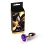 Korek analny stalowy z diamentem MyLove Toys fioletowy 7 cm - 2