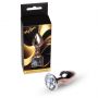 Biżuteria analna stalowa z diamentem MyLove Toys czerwone złoto 7 cm - 2