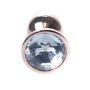 Biżuteria analna stalowa z diamentem MyLove Toys czerwone złoto 7 cm - 5