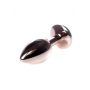 Biżuteria analna stalowa z diamentem MyLove Toys czerwone złoto 7 cm - 9