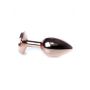 Stalowy korek analny z diamentem MyLove Toys granatowy 7 cm - 8