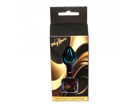 Korek analny ze stali nierdzewnej z diamencikiem MyLove Toys 7 cm - 5