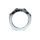 Pierścień-Metal Cock Ring with Black Diamonds Medium