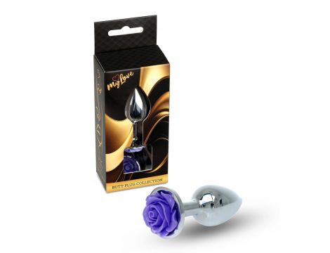 MyLove Toys - Jewellery Silver PLUG ROSE- Purple - 6