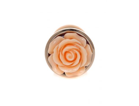 Biżuteria analna stalowa Rose Peach MyLove Toys 7 cm - 3