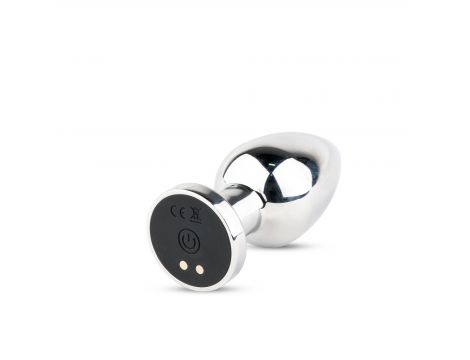 Wibrujący metalowy korek analny z pilotem USB M B Series HeavyFun - 6