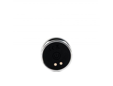 Wibrujący metalowy korek analny z pilotem USB M B Series HeavyFun - 7