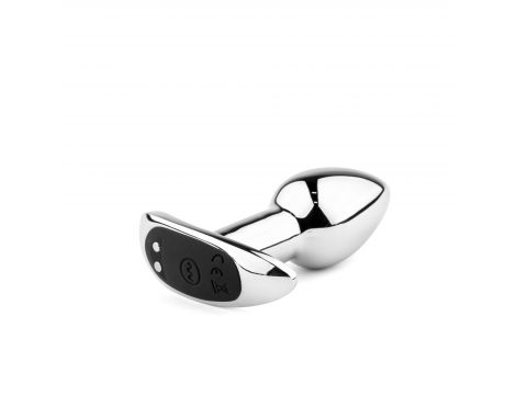 Metalowy wibrujący korek analny z pilotem B Series HeavyFun USB - 4