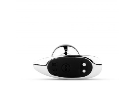 Metalowy wibrujący korek analny z pilotem B Series HeavyFun USB - 7