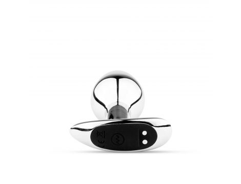 Korek analny metalowy wibrujący z pilotem USB B Series HeavyFun - 2