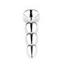 Długi metalowy korek analny z różowym kryształem HeavyFun 13,5 cm - 4