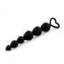 Kule analne silikonowe HeavyFun czarne serce 17 cm - 3