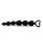 Kule analne silikonowe HeavyFun czarne serce 17 cm