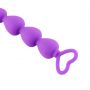 Kule analne silikonowe fioletowe HeavyFun z serduszkiem 17 cm - 5