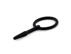 Silikonowy plug do penisa z kanałem HeavyFun 8,5 cm
