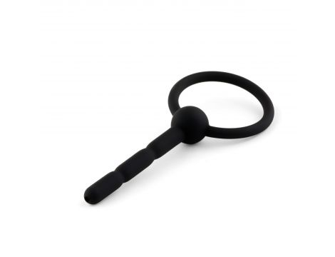 Silikonowy plug penisowy z kanałem HeavyFun 10,5 cm