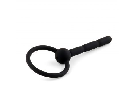Silikonowy plug penisowy z kanałem HeavyFun 10,5 cm - 2