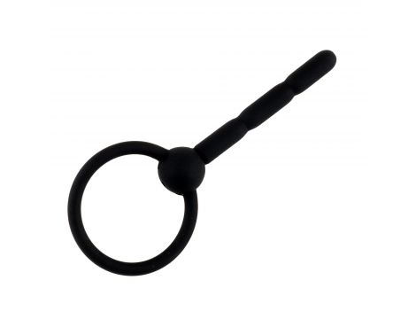 Silikonowy plug penisowy z kanałem HeavyFun 10,5 cm - 3