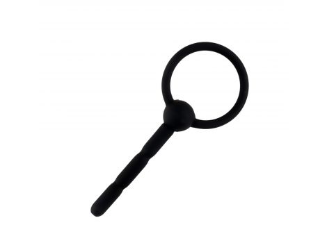 Silikonowy plug penisowy z kanałem HeavyFun 10,5 cm - 4