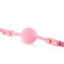 Knebel kulkowy silikonowy różowy 4 cm regulowany B Series HeavyFun - 6
