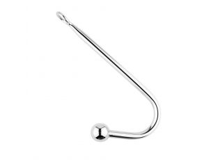 Stalowy hak analny HeavyFun z kulką 3,2 cm 24 cm