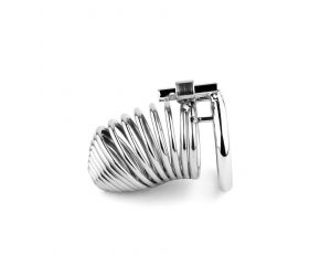 Stalowa spiralna klatka na penisa B Series HeavyFun 7,7 cm