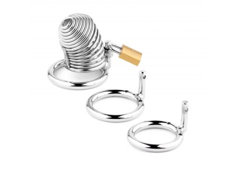 Stalowa spiralna klatka na penisa B Series HeavyFun 7,7 cm - 3