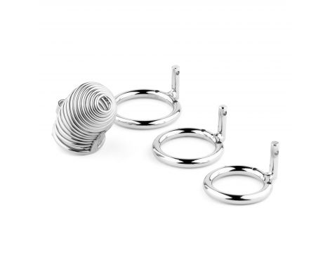Stalowa spiralna klatka na penisa B Series HeavyFun 7,7 cm - 7