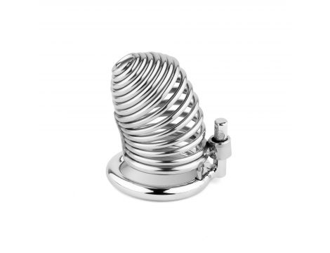 Stalowa spiralna klatka na penisa B Series HeavyFun 7,7 cm - 10