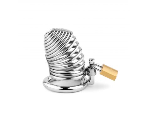 Stalowa spiralna klatka na penisa B Series HeavyFun 7,7 cm - 9