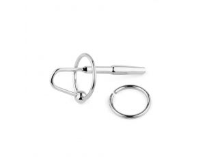 Metalowy plug do cewki ze stali nierdzewnej z pierścieniem 8 cm