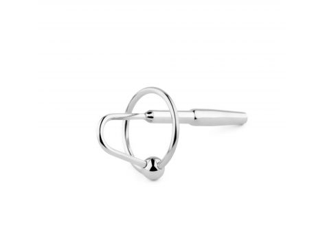 Metalowy plug do cewki ze stali nierdzewnej z pierścieniem 8 cm - 2