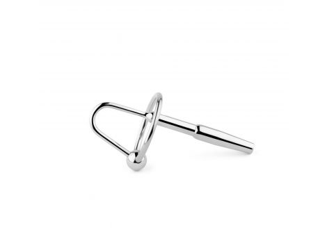 Metalowy plug do cewki ze stali nierdzewnej z pierścieniem 8 cm - 4