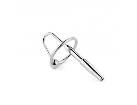 Metalowy plug do cewki ze stali nierdzewnej z pierścieniem 8 cm - 5