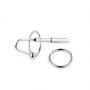 Metalowy plug do cewki ze stali nierdzewnej z pierścieniem 8 cm - 2