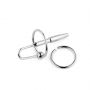 Metalowy plug do cewki z pierścieniem stal nierdzewna 8 cm HeavyFun - 4