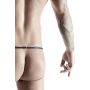 męskie stringi z wetlooka z otwartym tyłem i elementem dekoracyjnym XL - 3