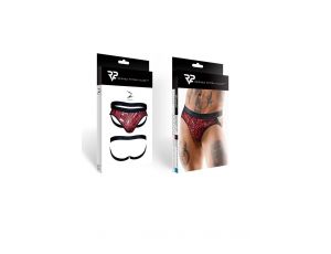Majtki jockstrap tiulowe Regnes Fetish Planet zebra L