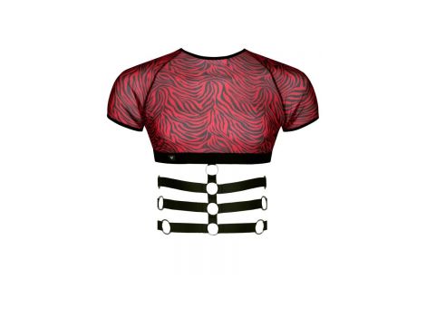 Top męski tiulowy Regnes Fetish Planet zebra S - 5