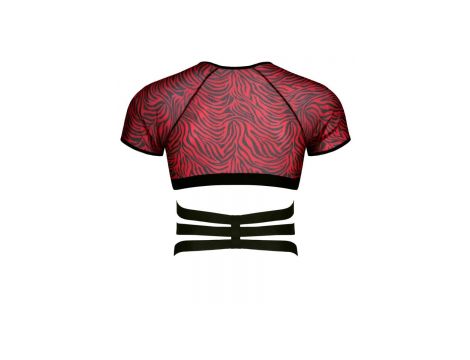 Top męski tiulowy Regnes Fetish Planet zebra S - 4