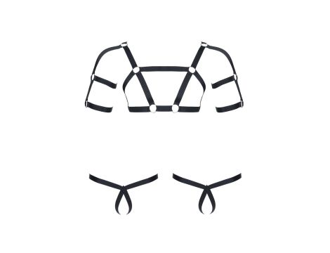 męski komplet z gumy: t-shirt z ozdobami z tyłu i przodu, 2 pack stringi L/XL - 9