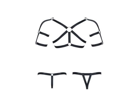męski komplet z gumy: t-shirt z ozdobami z tyłu i przodu, 2 pack stringi L/XL - 8