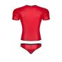 męski komplet z wetlooka: t-shirt w serek, figi typu brazyliany M - 6