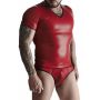 męski komplet z wetlooka: t-shirt w serek, figi typu brazyliany M - 7